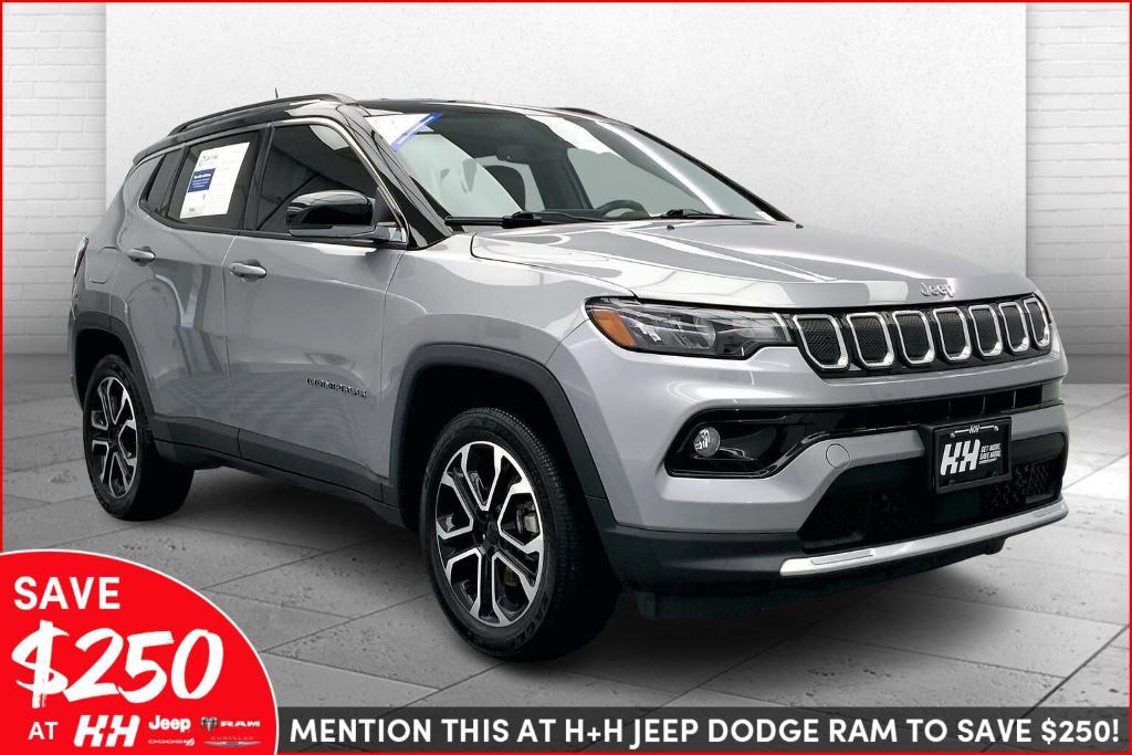 used 2022 Jeep Compass car, priced at $25,888