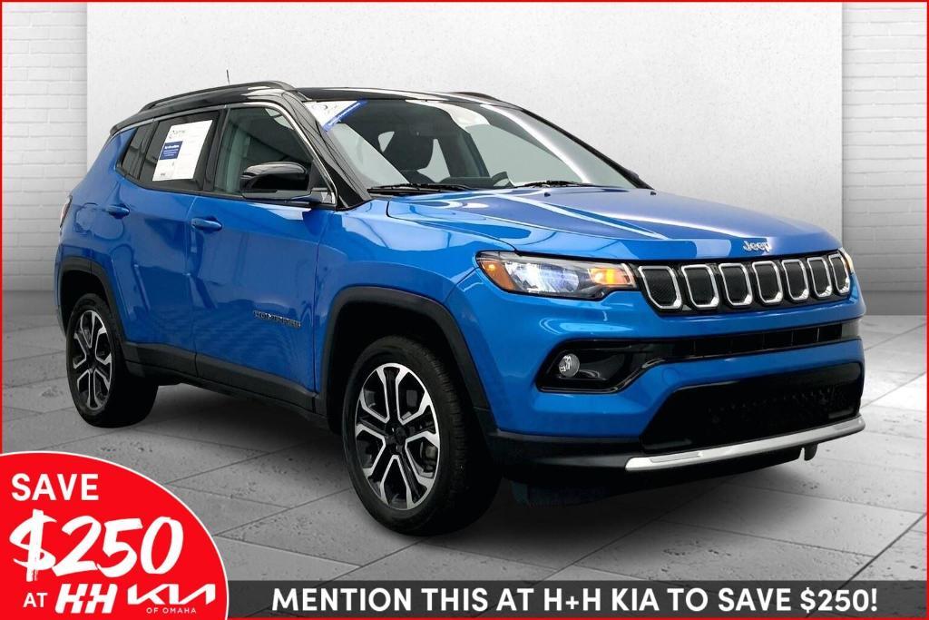 used 2022 Jeep Compass car, priced at $20,500