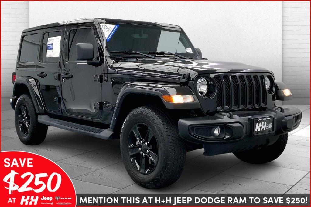 used 2022 Jeep Wrangler Unlimited car, priced at $39,755