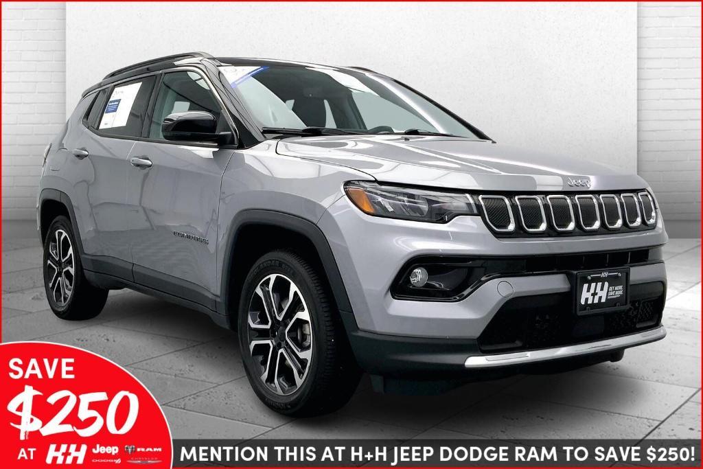 used 2022 Jeep Compass car, priced at $25,288