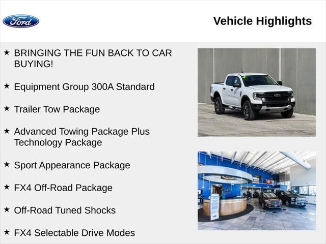 new 2024 Ford Ranger car, priced at $40,504