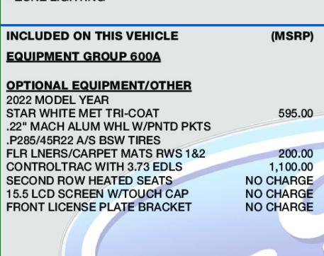 used 2022 Ford Expedition car, priced at $51,766