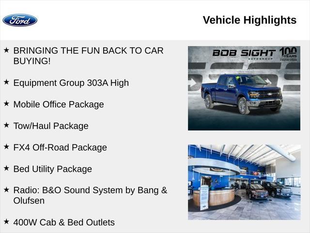 new 2024 Ford F-150 car, priced at $58,455