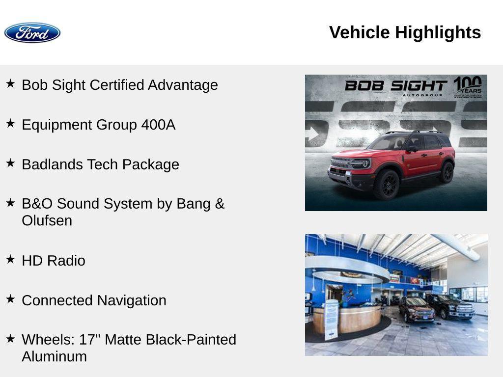 new 2025 Ford Bronco Sport car, priced at $41,200