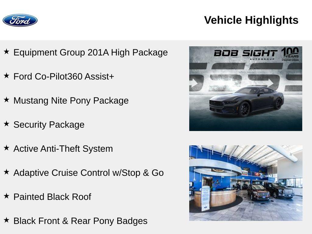 new 2025 Ford Mustang car, priced at $40,600