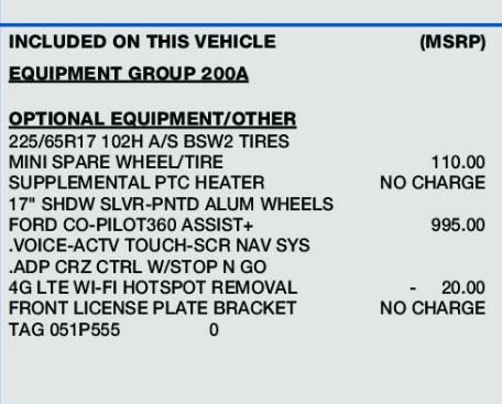 used 2022 Ford Escape car, priced at $20,000