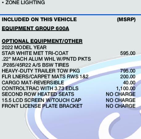 used 2022 Ford Expedition car, priced at $55,000