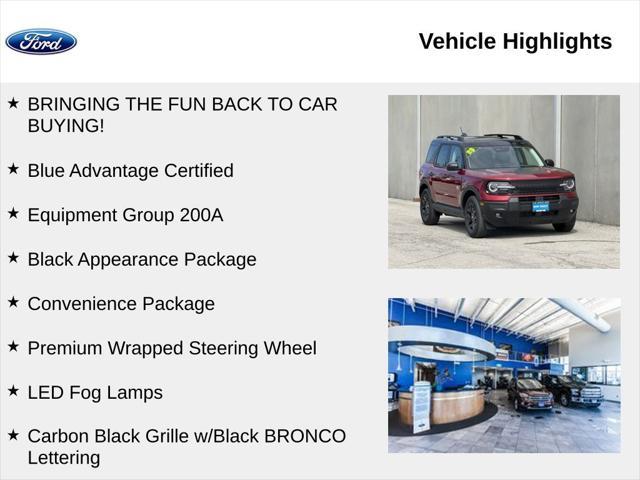 new 2025 Ford Bronco Sport car, priced at $33,205