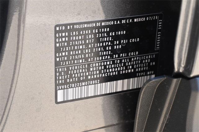 new 2025 Volkswagen Taos car, priced at $26,338