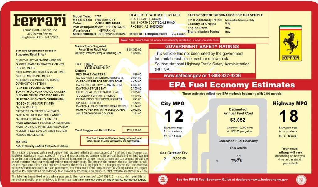 used 2007 Ferrari F430 car, priced at $189,000