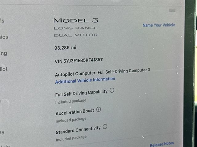 used 2019 Tesla Model 3 car, priced at $21,000