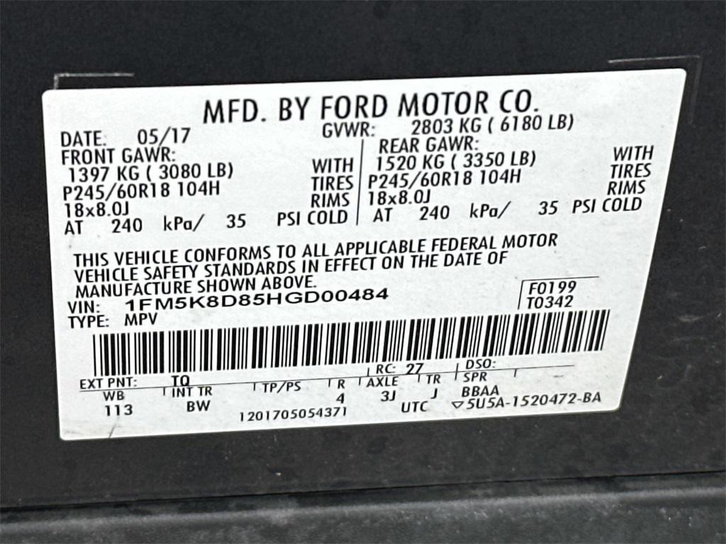 used 2017 Ford Explorer car, priced at $14,750