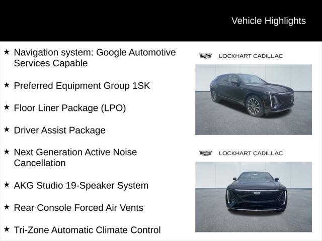 new 2024 Cadillac LYRIQ car, priced at $76,210