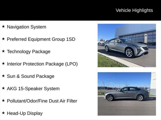 new 2025 Cadillac CT5 car, priced at $56,955