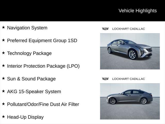 new 2025 Cadillac CT5 car, priced at $56,955