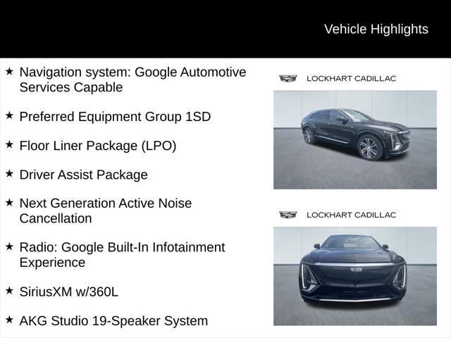 new 2024 Cadillac LYRIQ car, priced at $73,110