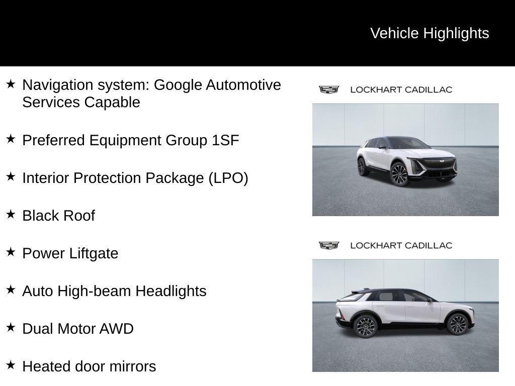 new 2025 Cadillac LYRIQ car, priced at $66,509