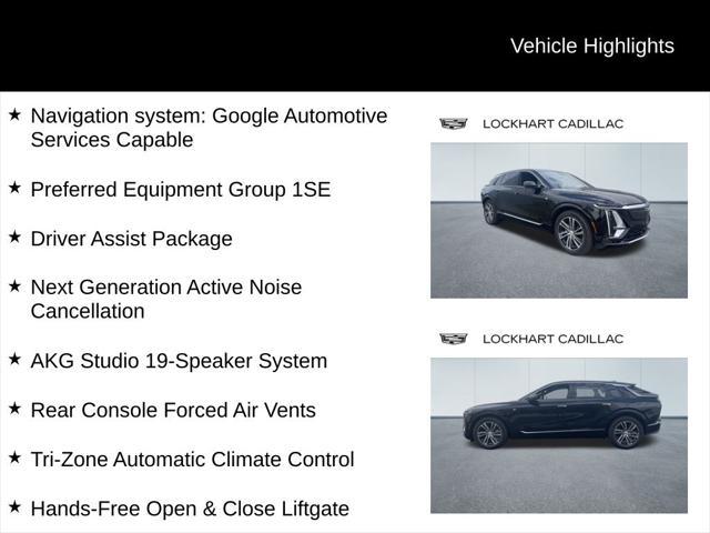 new 2024 Cadillac LYRIQ car, priced at $70,215