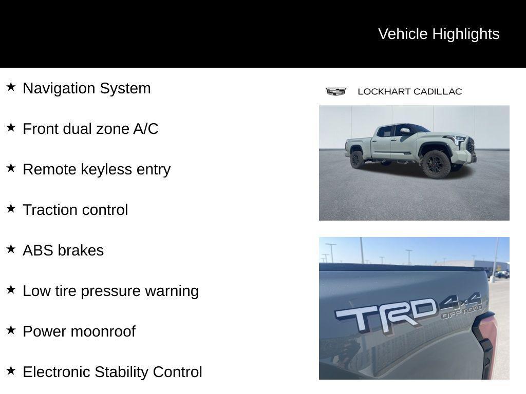 used 2024 Toyota Tundra car, priced at $57,000