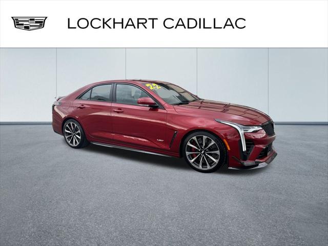 used 2022 Cadillac CT4-V car, priced at $62,000