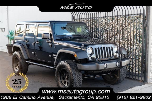 used 2016 Jeep Wrangler Unlimited car, priced at $19,193