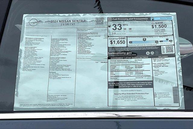 new 2024 Nissan Sentra car, priced at $28,450
