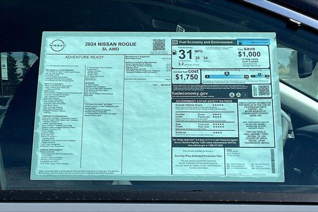 new 2024 Nissan Rogue car, priced at $37,690