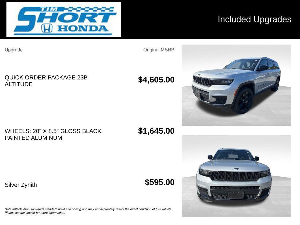 used 2023 Jeep Grand Cherokee L car, priced at $29,000