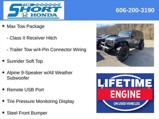 used 2016 Jeep Wrangler Unlimited car, priced at $26,500