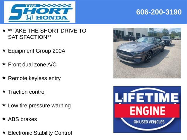 used 2022 Ford Mustang car, priced at $23,400