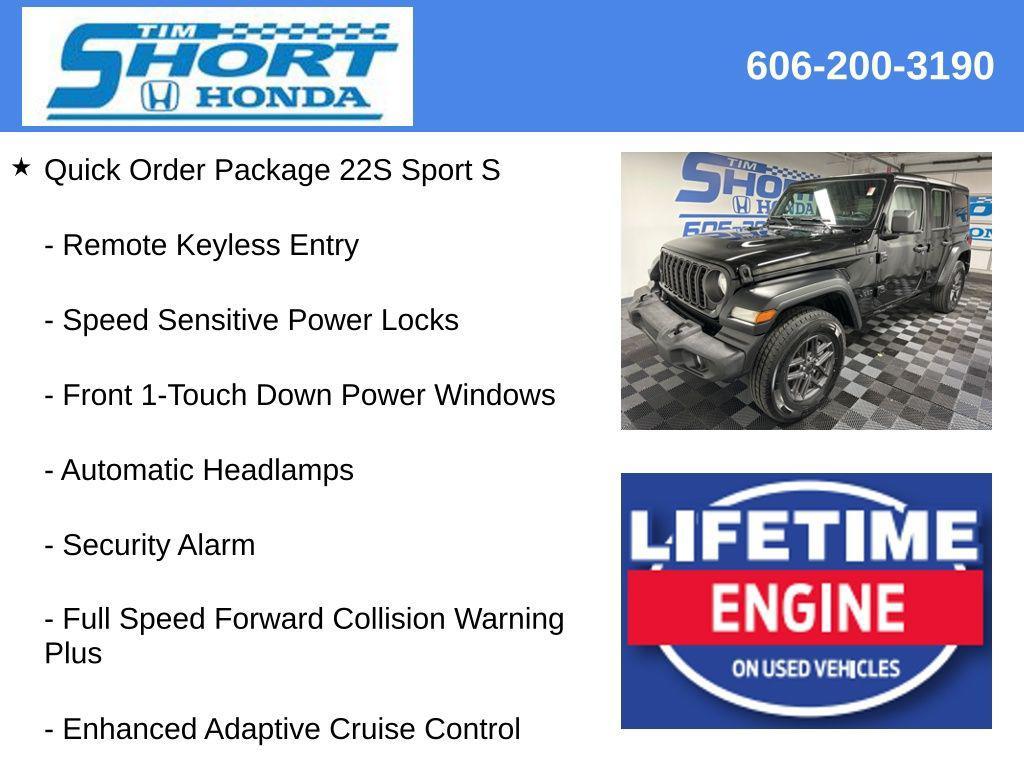 used 2024 Jeep Wrangler car, priced at $33,300