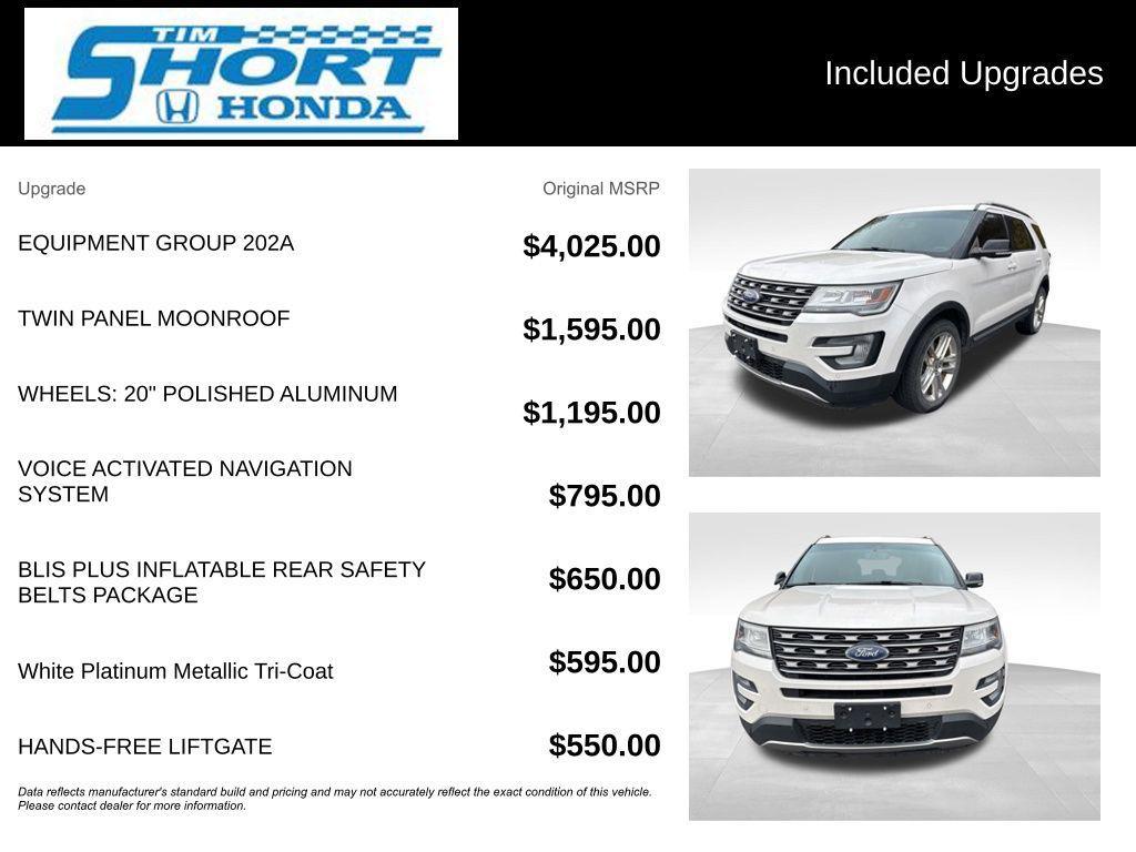 used 2016 Ford Explorer car, priced at $13,503