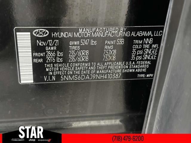 used 2022 Hyundai Santa Fe car, priced at $21,488