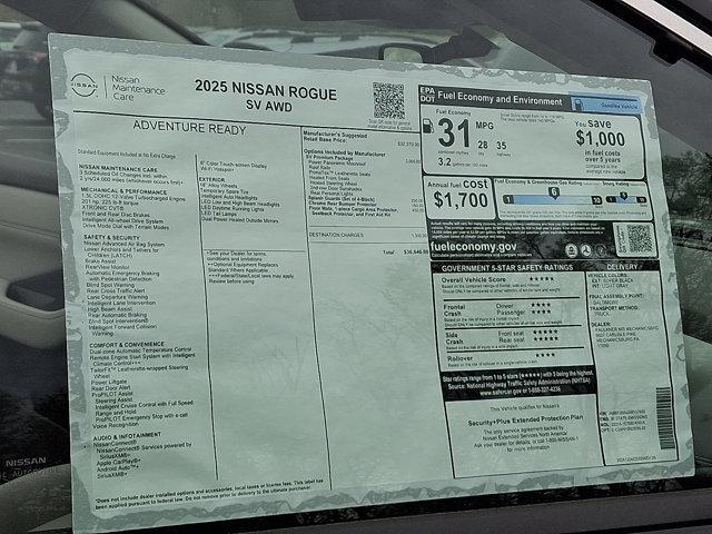new 2025 Nissan Rogue car, priced at $34,874