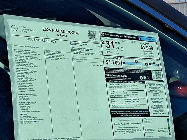 new 2025 Nissan Rogue car, priced at $32,145