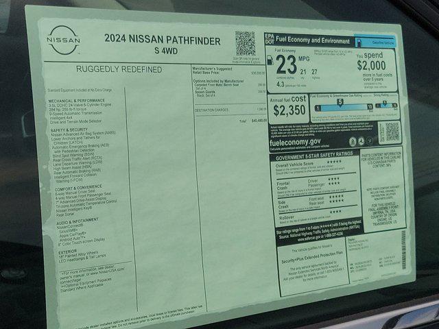 new 2024 Nissan Pathfinder car, priced at $38,550