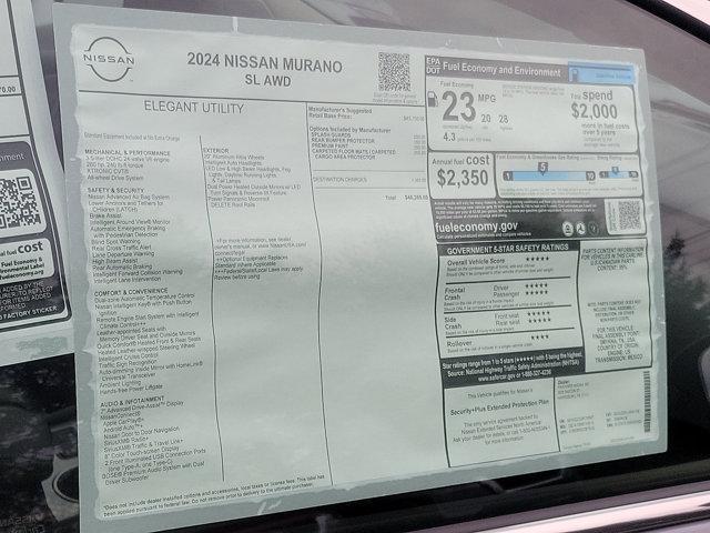 new 2024 Nissan Murano car, priced at $45,055