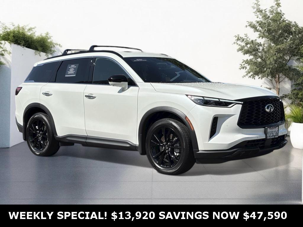 used 2025 INFINITI QX60 car, priced at $47,590