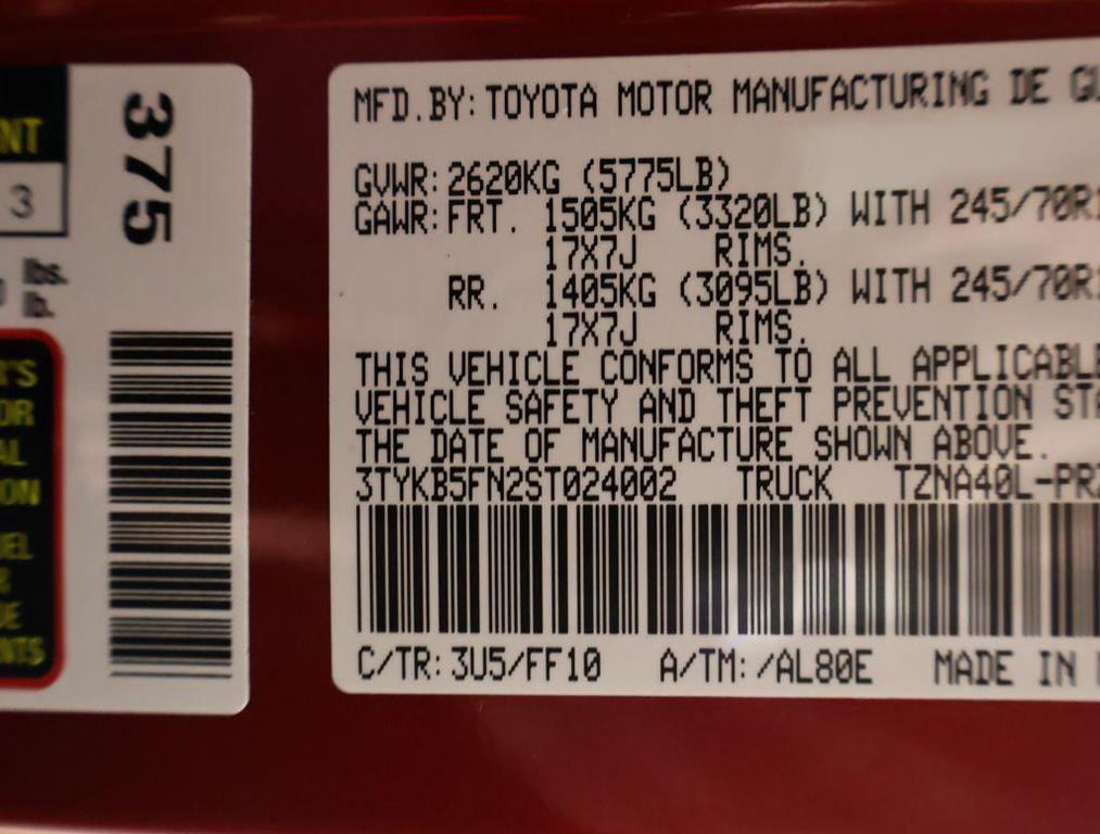 new 2025 Toyota Tacoma car, priced at $42,522