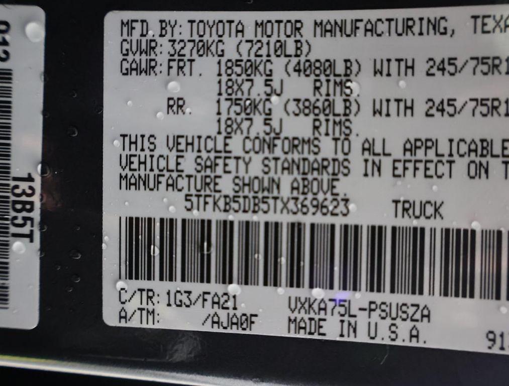 new 2026 Toyota Tundra car, priced at $52,777