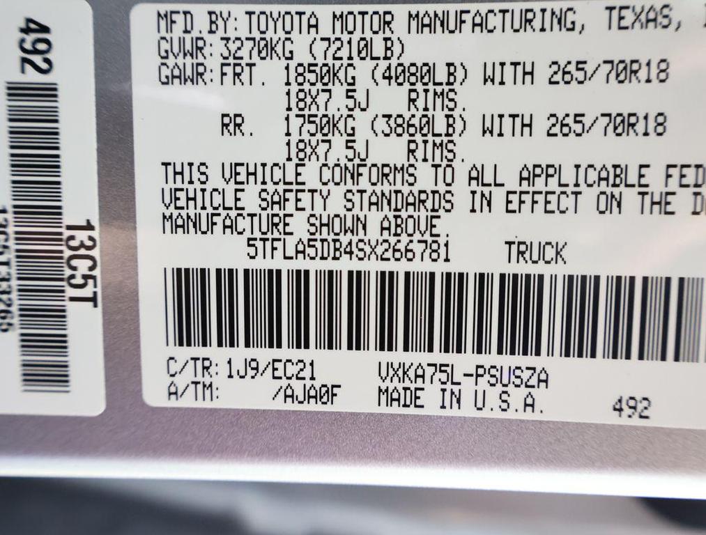 used 2025 Toyota Tundra car, priced at $49,995