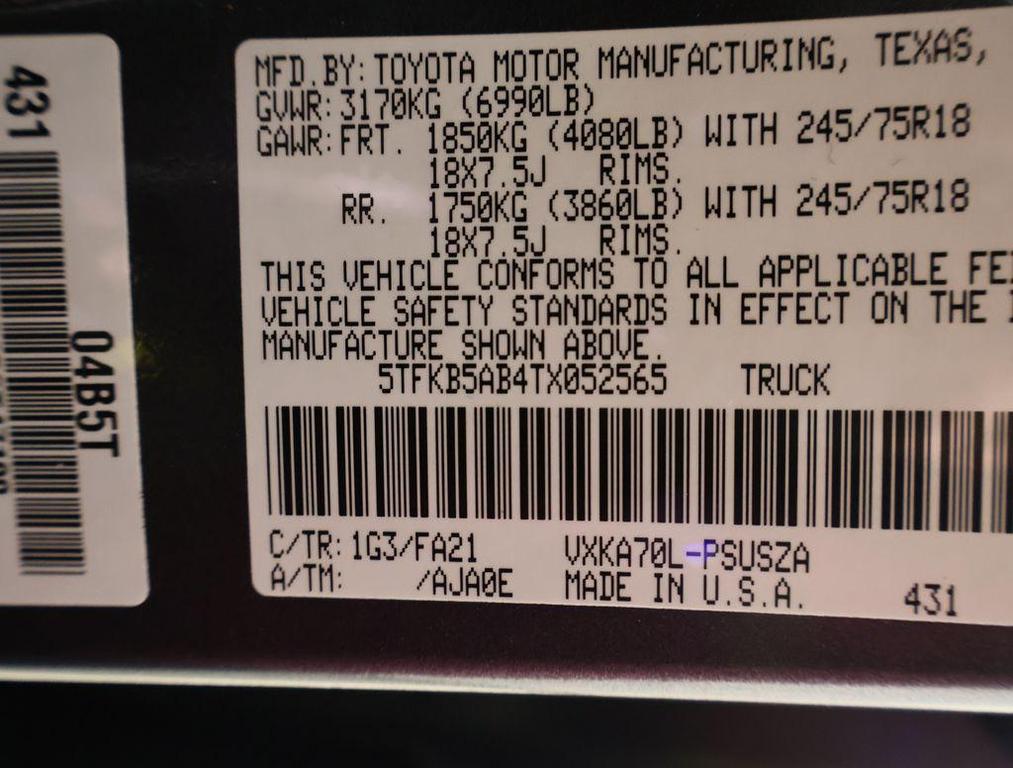 new 2026 Toyota Tundra car, priced at $49,821