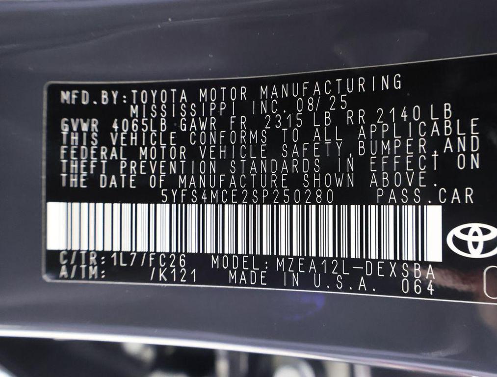 new 2025 Toyota Corolla car, priced at $27,949