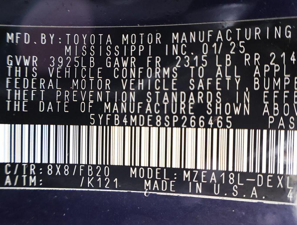 used 2025 Toyota Corolla car, priced at $22,071