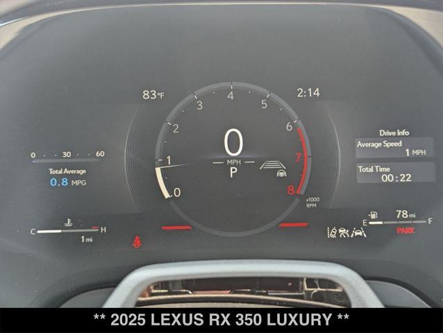 new 2025 Lexus RX 350 car, priced at $67,495