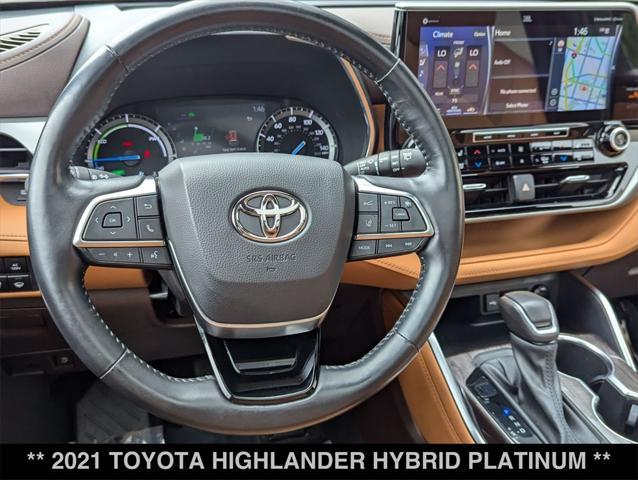 used 2021 Toyota Highlander Hybrid car, priced at $39,500