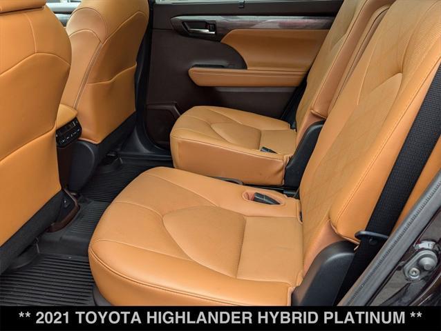 used 2021 Toyota Highlander Hybrid car, priced at $39,500