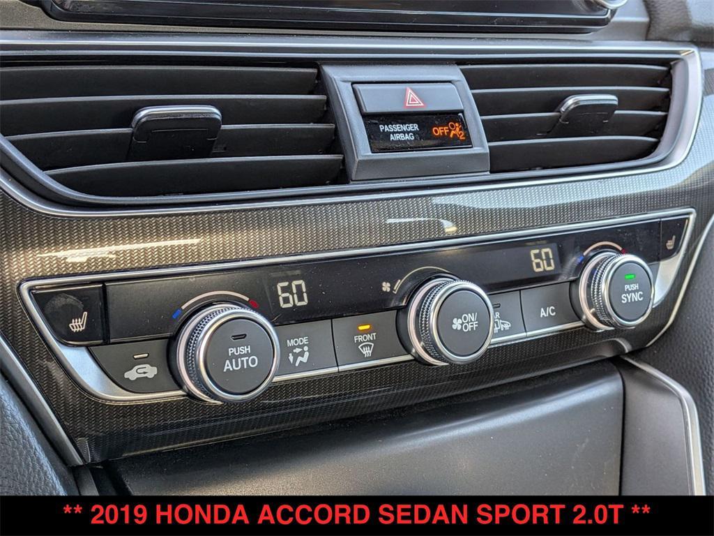 used 2019 Honda Accord car, priced at $19,500