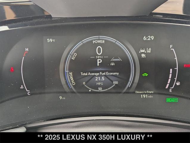 new 2025 Lexus NX 350h car, priced at $59,060
