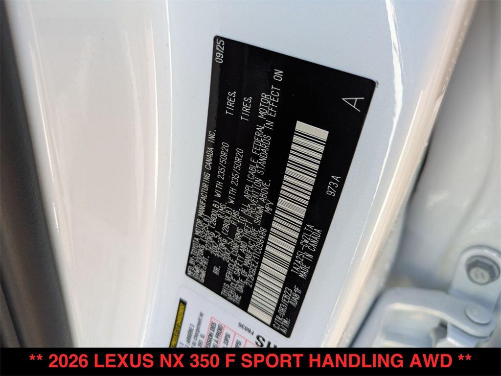 new 2026 Lexus NX 350 car